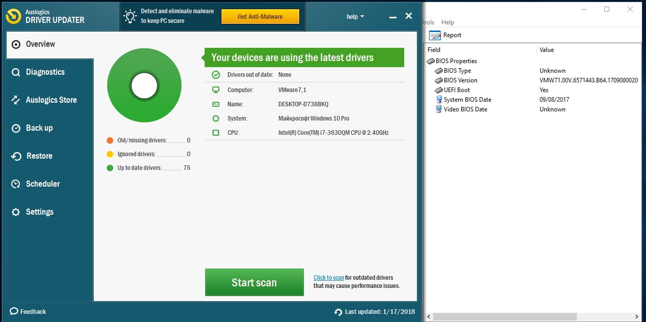 Make sure your drivers are up to date with Auslogics Driver Updater