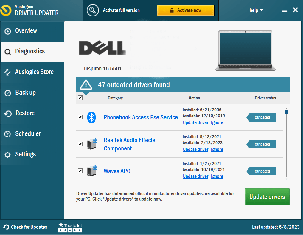 Use Auslogics Driver Updater to Get the Latest Drivers