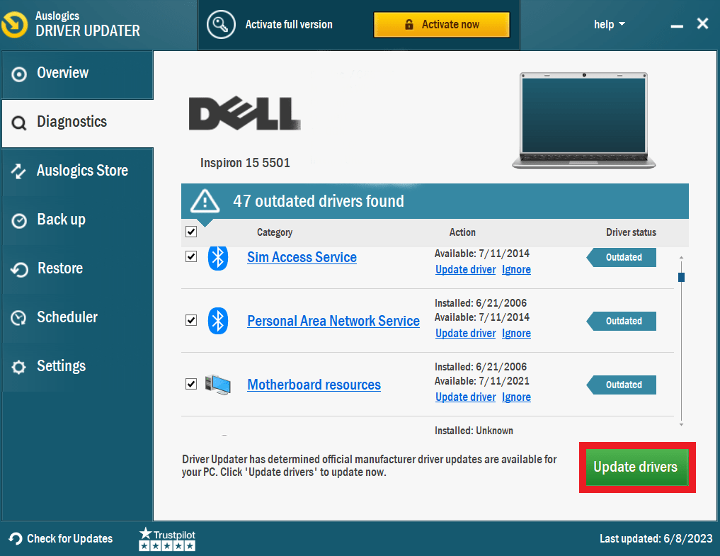 Update Your Drivers with Auslogics Driver Updater