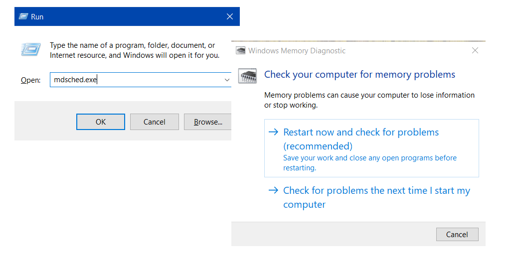 Run a RAM check on your PC