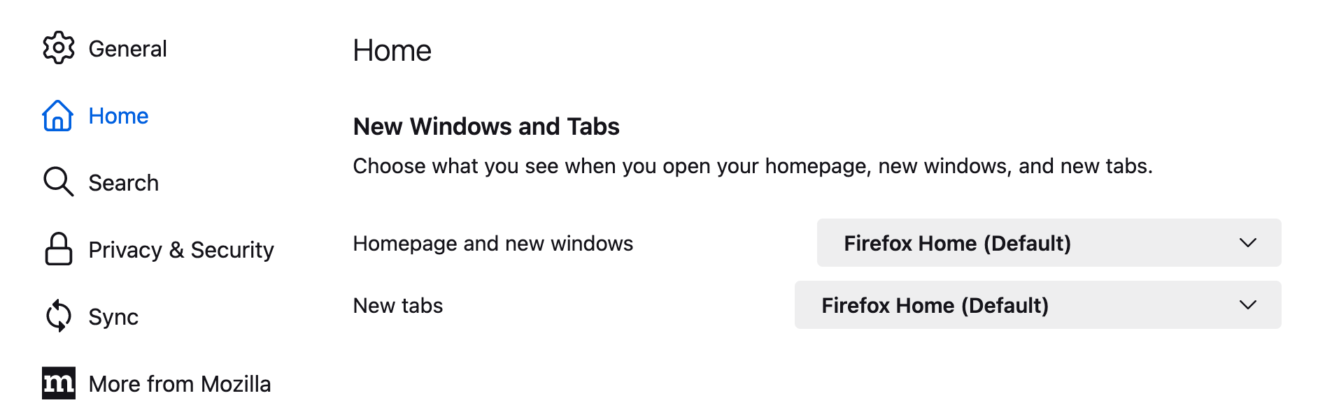 空のFirefoxについて