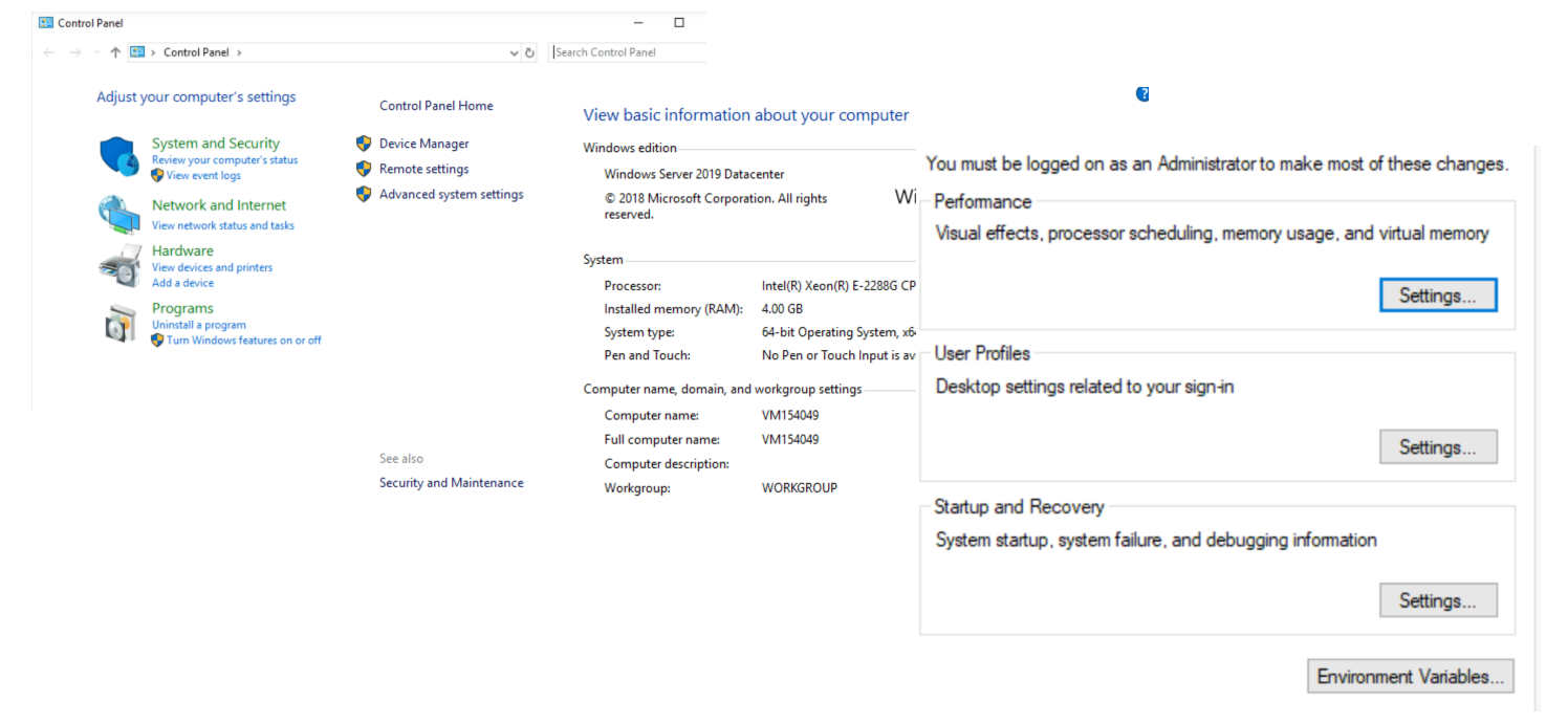 Customize virtual memory on Windows 10