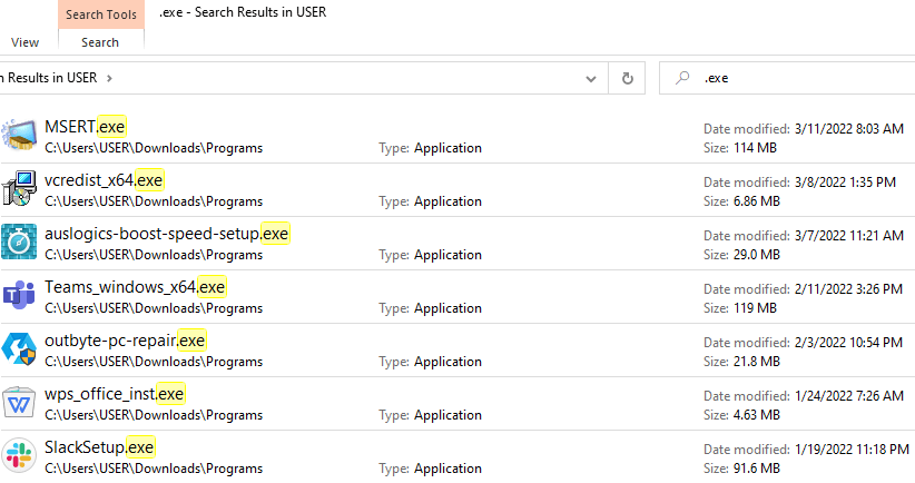 Use Windows File Explorer to find and delete duplicates