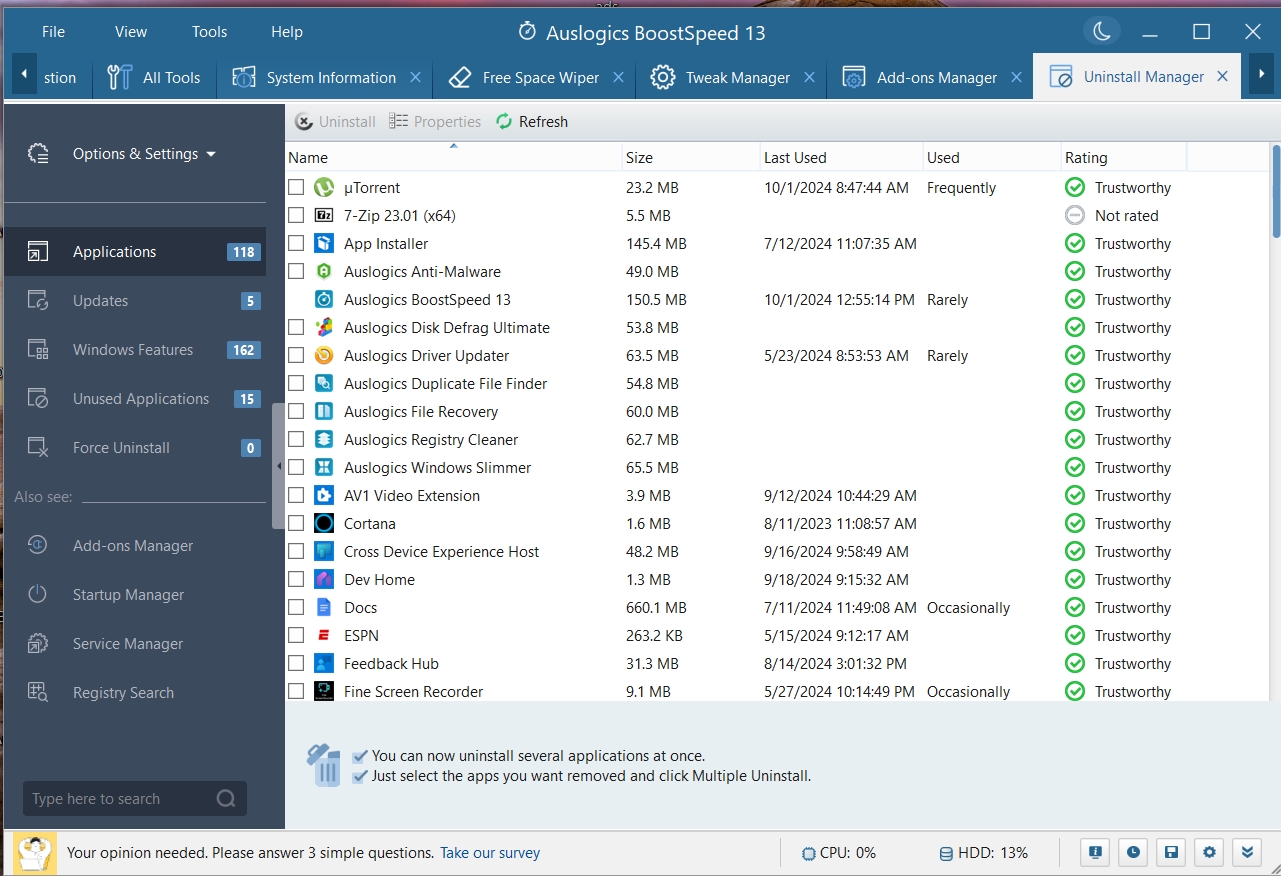 Uninstall Manager_BoostSpeed