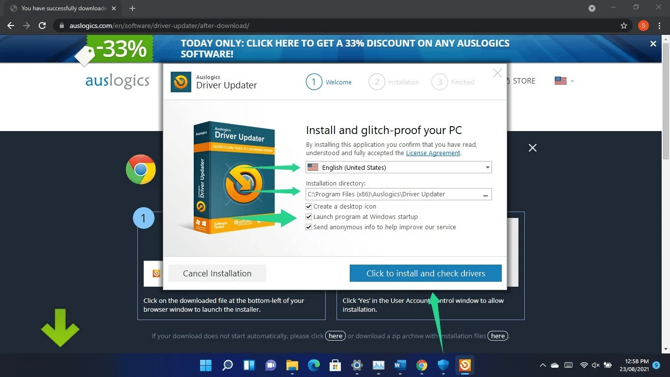 Use Auslogics Driver Updater to fix gaming latency issues