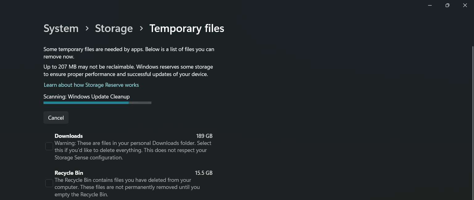 Удаление временных файлов в Windows