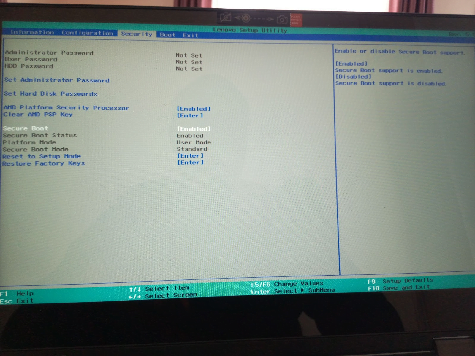 セキュアブート Windows 10