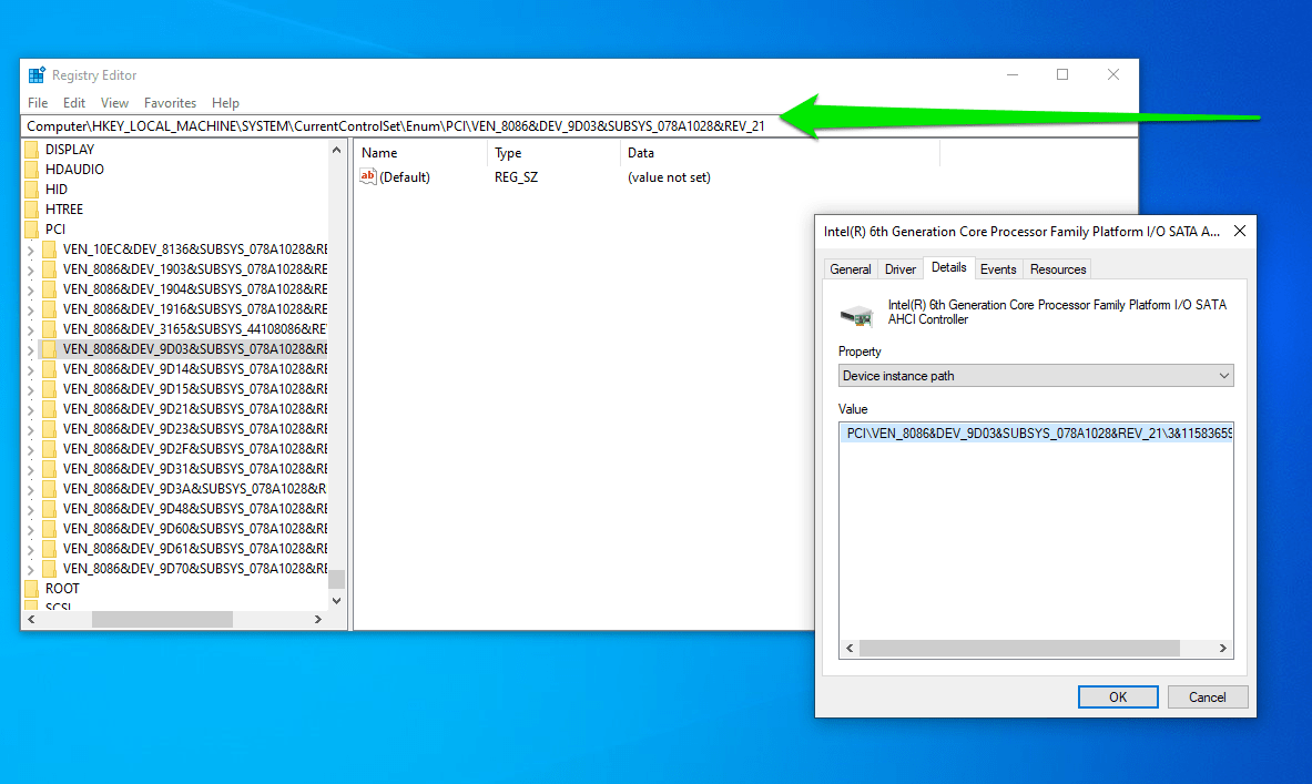 Registry Editor opens, proceed to HKEY_LOCAL_MACHINE