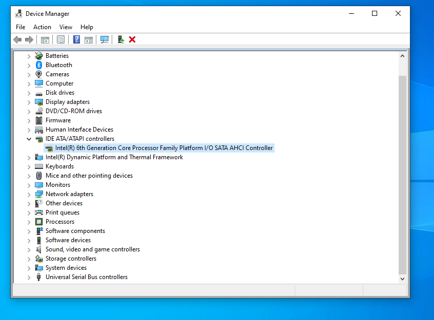 Device Manager Intel