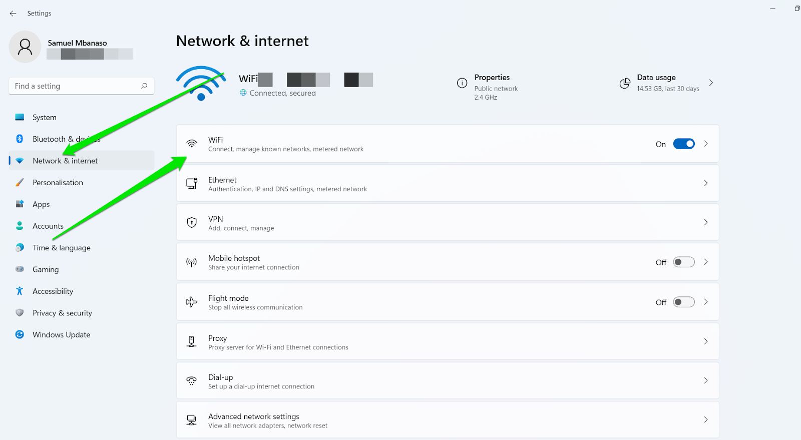 Netzwerk- und Internetzeit und Sprache