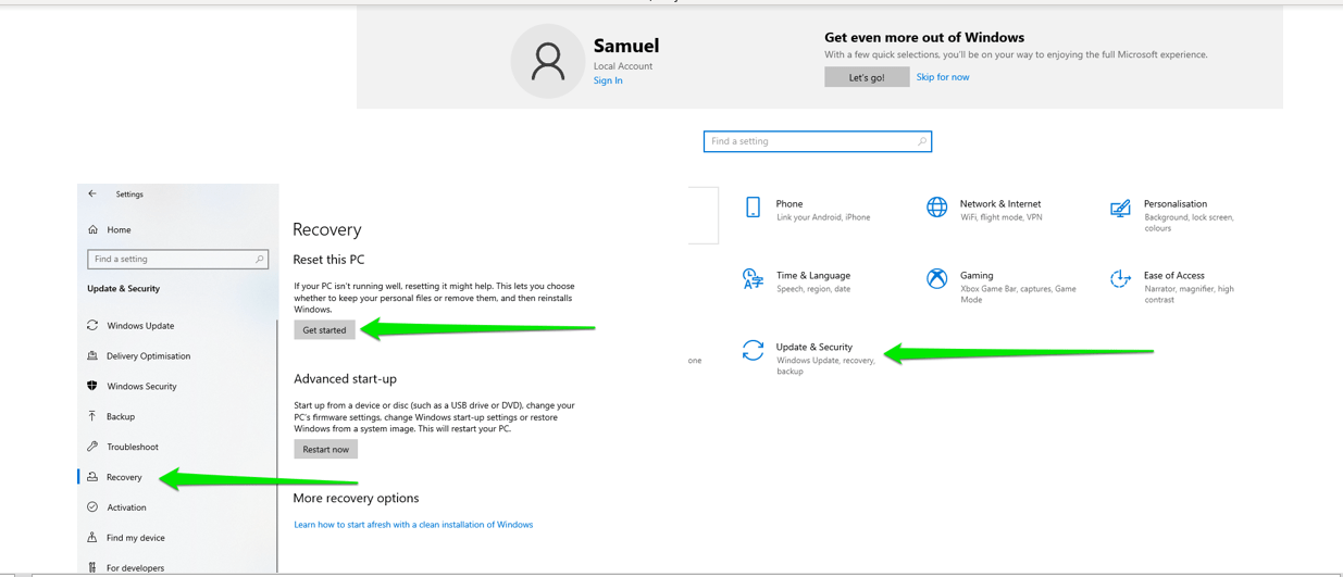 Windows 10 Recovery