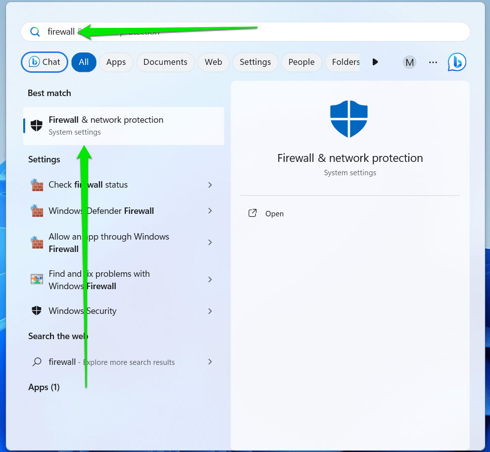firewall and network protection