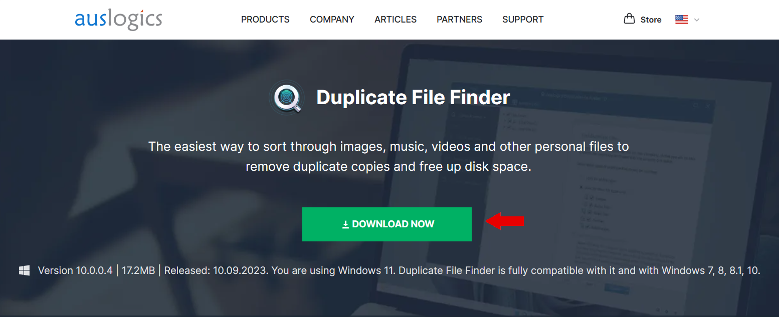 Auslogics Duplicate File Finder Download Now