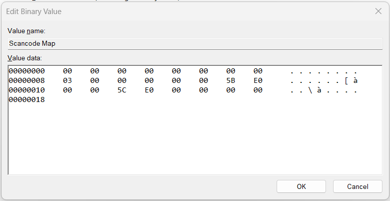 Edit Binary Value Windows 10