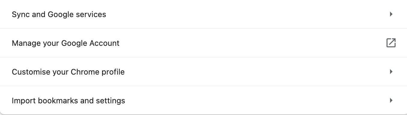 Manage your Google Account