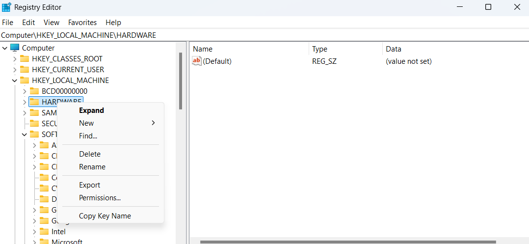 Alternatively, if you want to back up a specific folder or branch, just right-click it and select Export