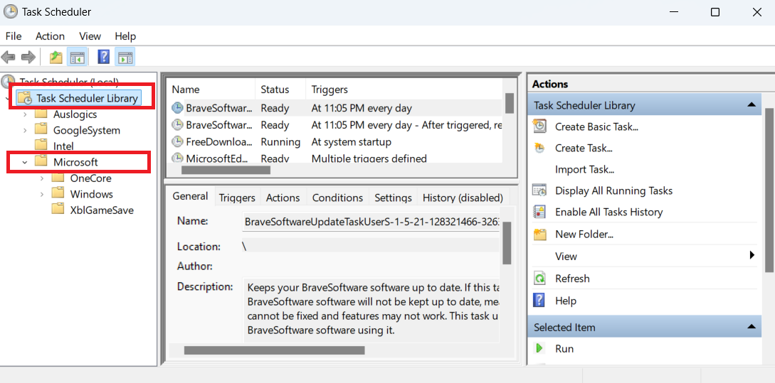 You’ll see the Microsoft folder; expand that too