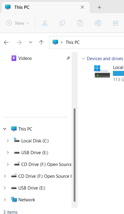 opening This PC