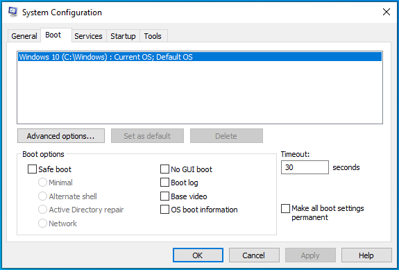 Windows 10 System Configuration