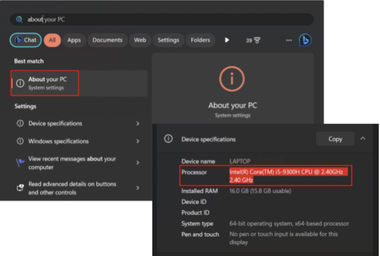 私のPCについて