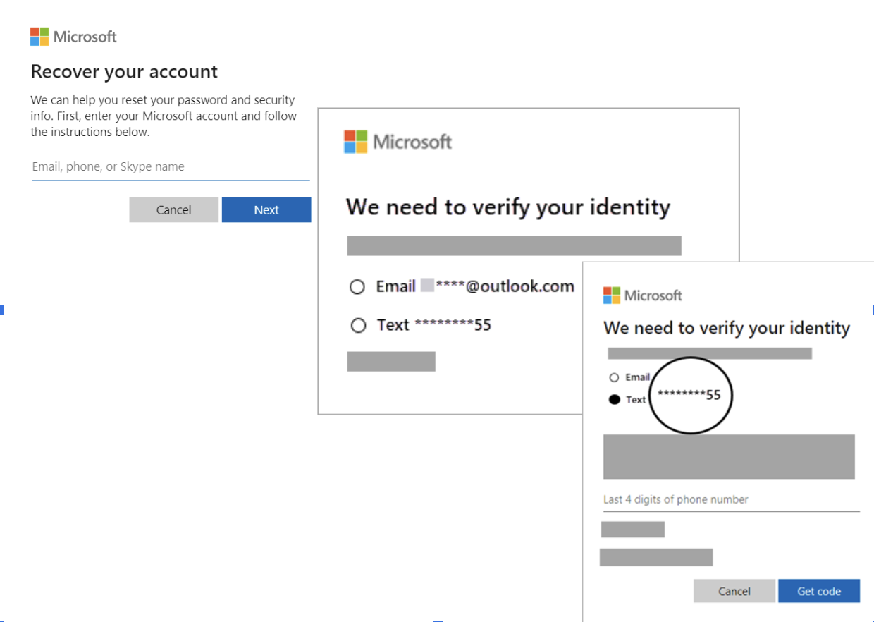 การรีเซ็ตรหัสผ่านบัญชี Microsoft