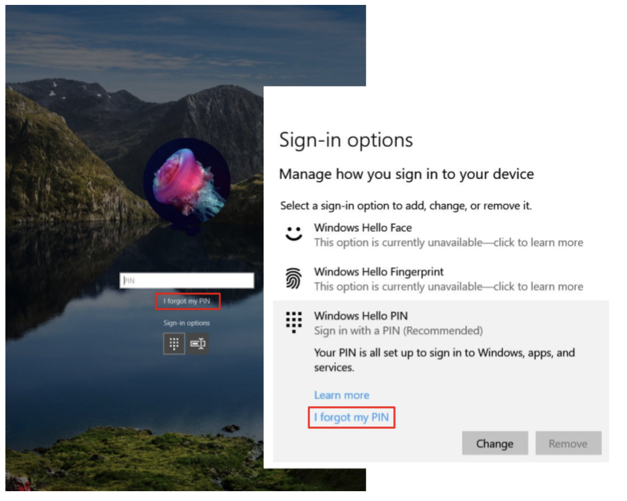 ฉันลืมรหัส PIN ของฉัน