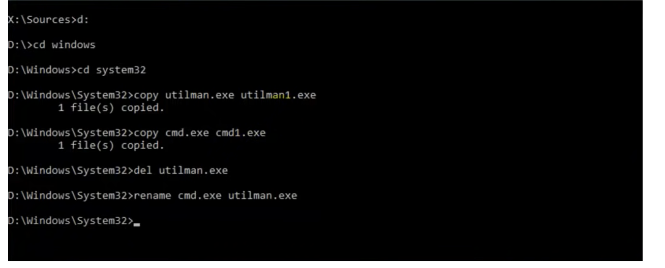 แทนที่ไฟล์ด้วยพรอมต์คำสั่ง