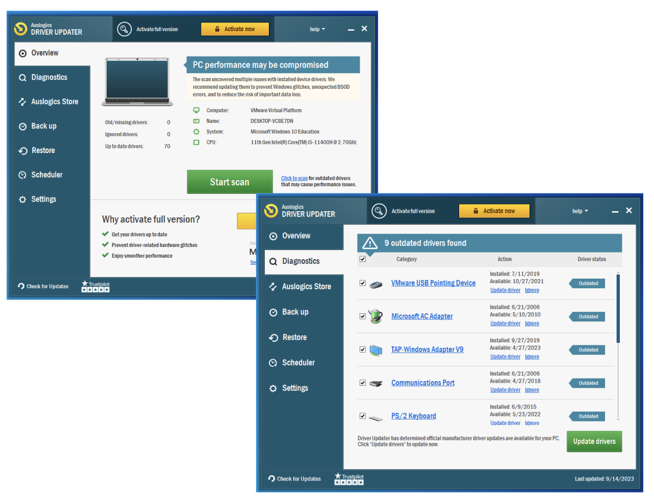 Auslogics ドライバー アップデーター