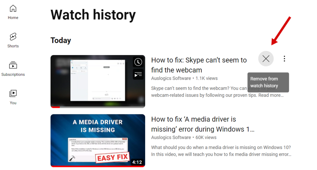 How to Clear YouTube Search and Watch History: Mobile and Desktop ...