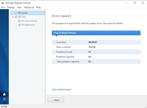 Auslogics Registry Cleaner