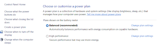 Balanced Power Plan
