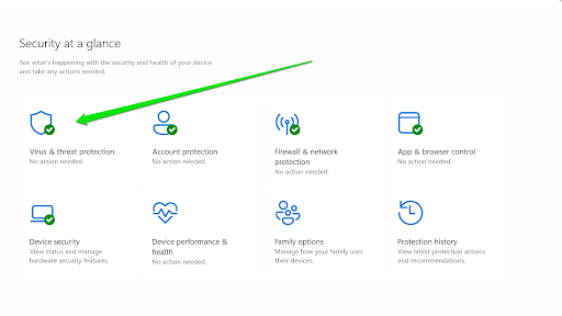 Virus and threat protection