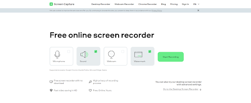 free online screen recorder