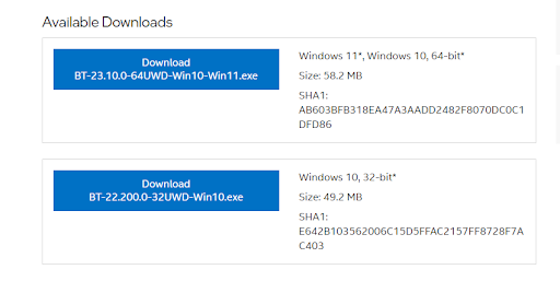 After confirming, scroll up and click the Download button suitable for your operating system