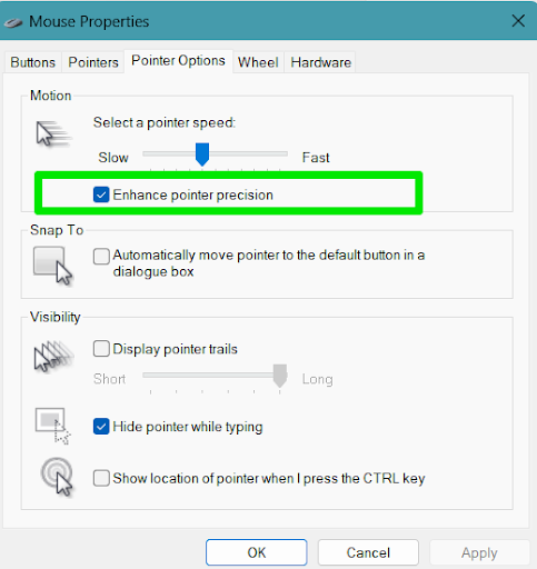 How to Turn Mouse Acceleration Back On