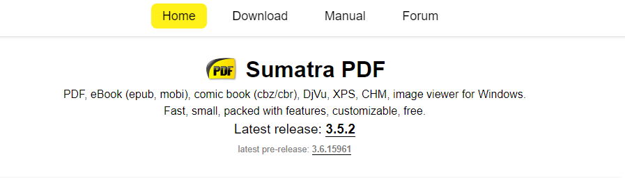 Sumatra PDF converter