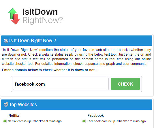 isitdownrightnow