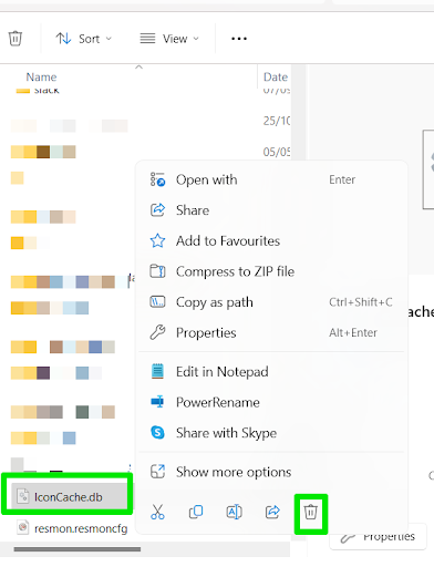 Windows IconCache db