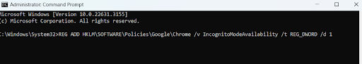 Command Prompt REG DWORD