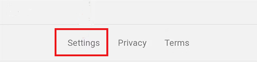 Tap<em> “Settings</em><em>” </em>at the bottom of the screen