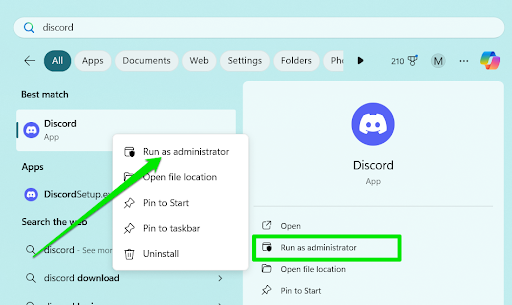 Run Discord as Administrator