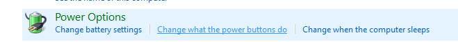 Choose what the power buttons do