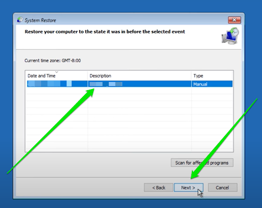 System Restore Next