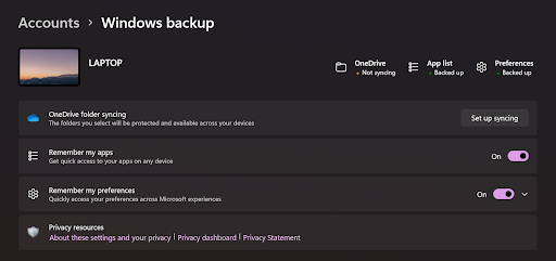 Windows Backup