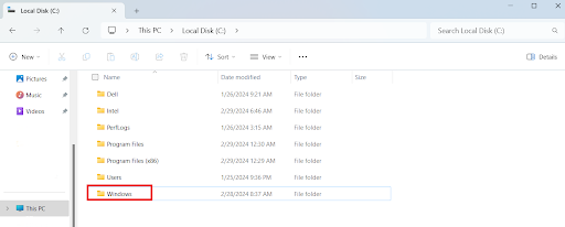Windows folder