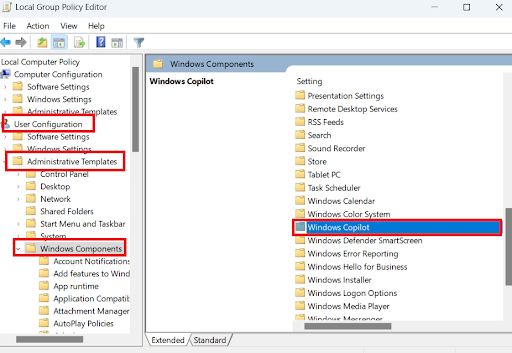 Double-click on <i>Windows Copilot</i>