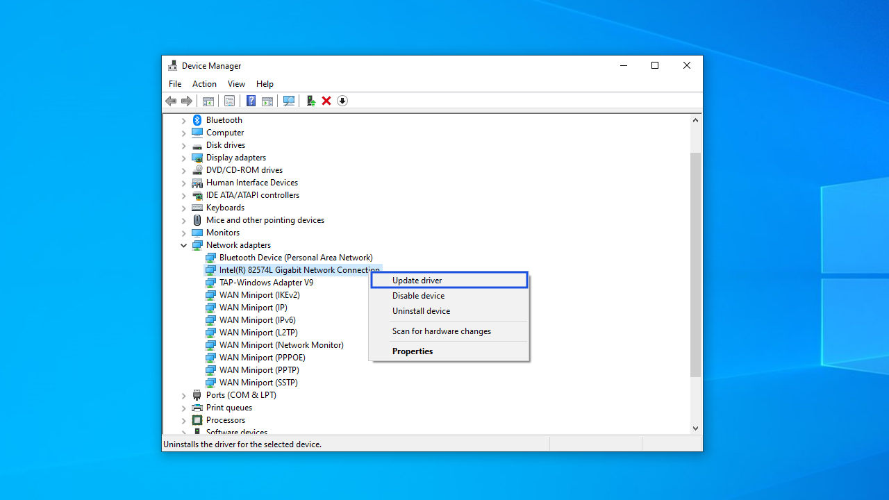 Click Search automatically for drivers