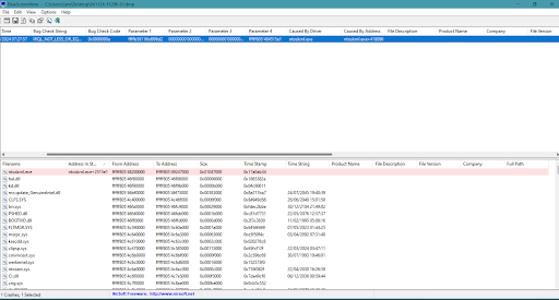 BlueScreenView Filename