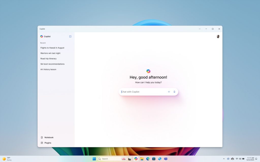 Copilot+ PC Microsoft Copilot App
