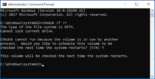 Right-click Command Prompt and select Run as administrator